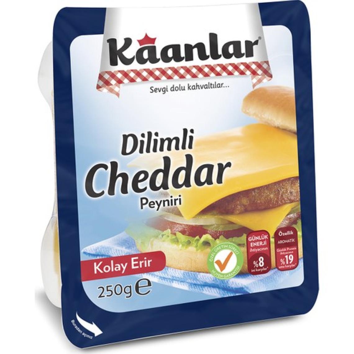 Kaanlar Dilimli Cheddar 250 gr