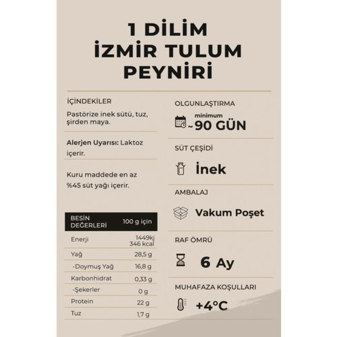 Ariste Bir Dilim Tulum Peyniri 40 gr x 24 Adet(960 gr), (İnek Sütü) – Tam Yağlı, Olgunlaştırılmış