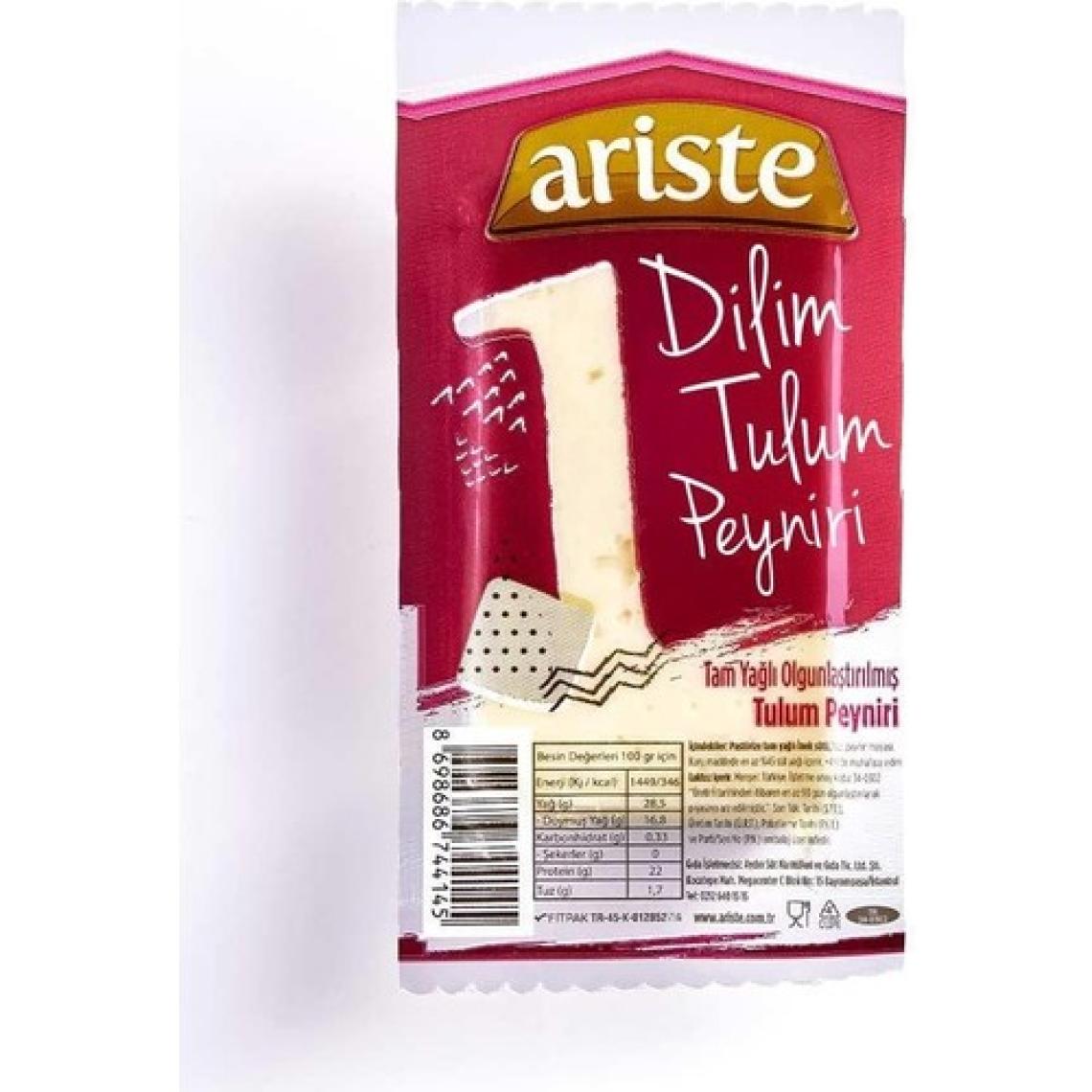 Ariste Bir Dilim Tulum Peyniri 40 gr x 24 Adet(960 gr), (İnek Sütü) – Tam Yağlı, Olgunlaştırılmış