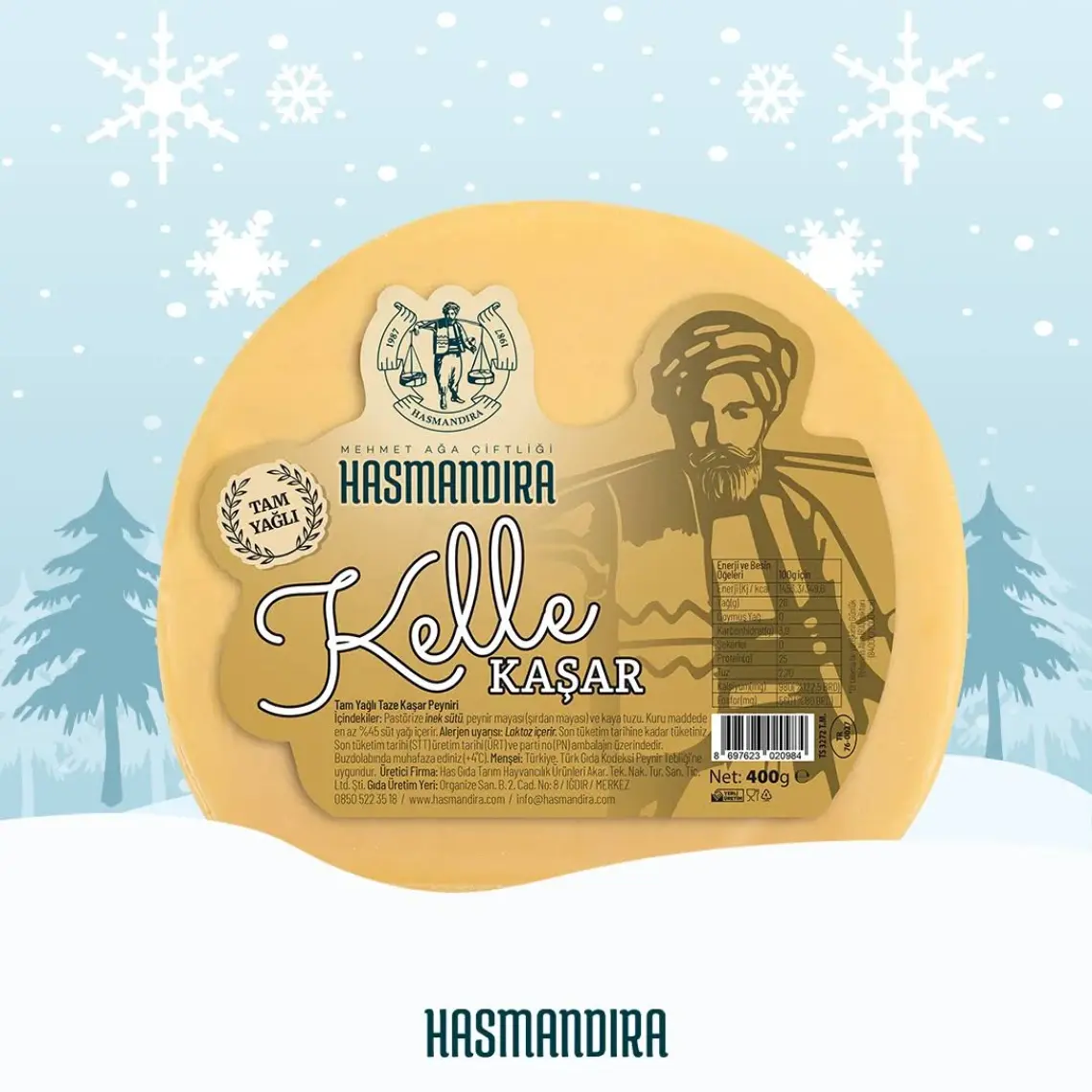 Hasmandıra Kelle Kaşar 400 gr