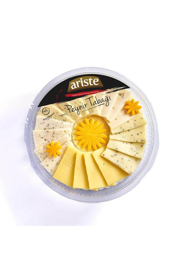 Ariste Keyif Serisi – Büyük Peynir Tabağı 450 gr – Lezzetli Peynir Dilimleri