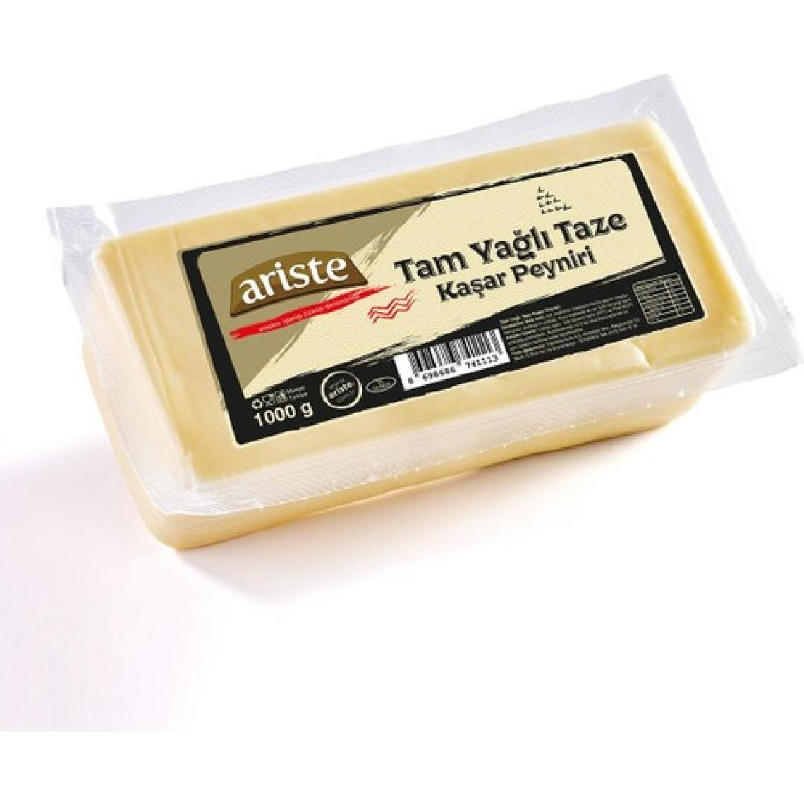 Ariste 2'li Tam Yağlı Taze Kaşar Peyniri 2000 gr (1000gr x 2)