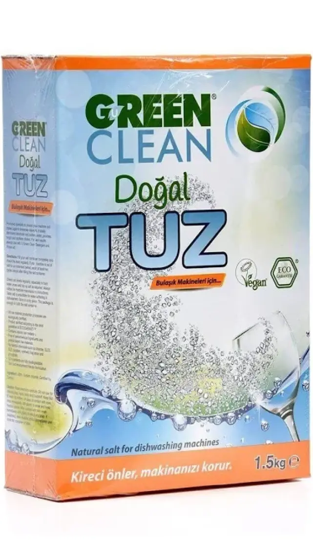 U Green Clean 1;5 Kg Doğal Bulaşık Makinesi Tuzu