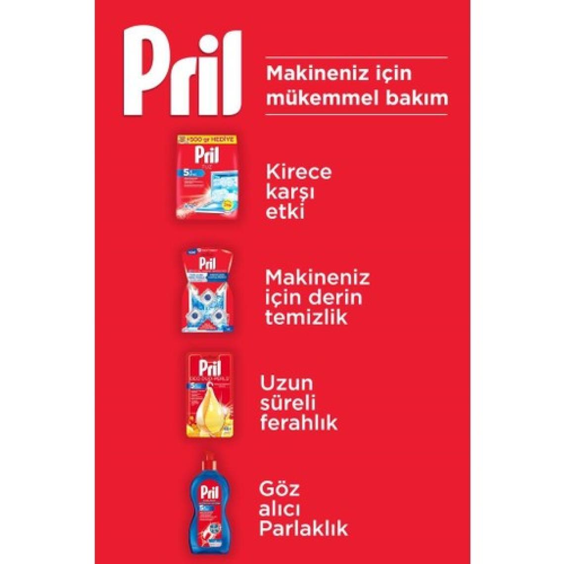 Pril Bulaşık Makinesi Tuzu 2×2 kg - Kireç Önleyici, Kokusuz ve Yüksek Kapasiteli Formül ile Beş Etkili Çözüm