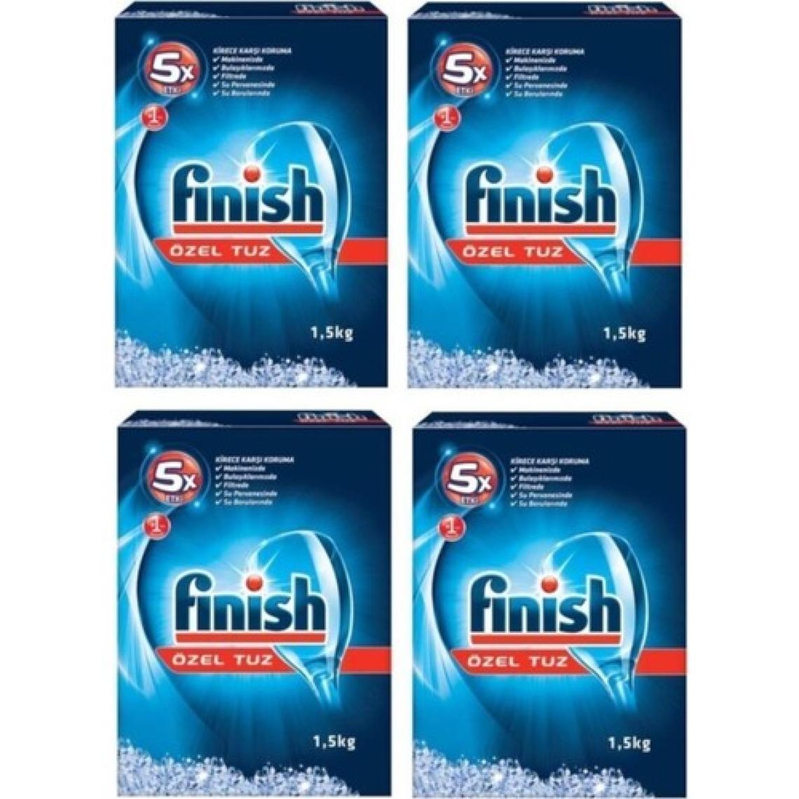 Finish 5 Etkili Bulaşık Makinesi Tuzu 4 x 1500 G
