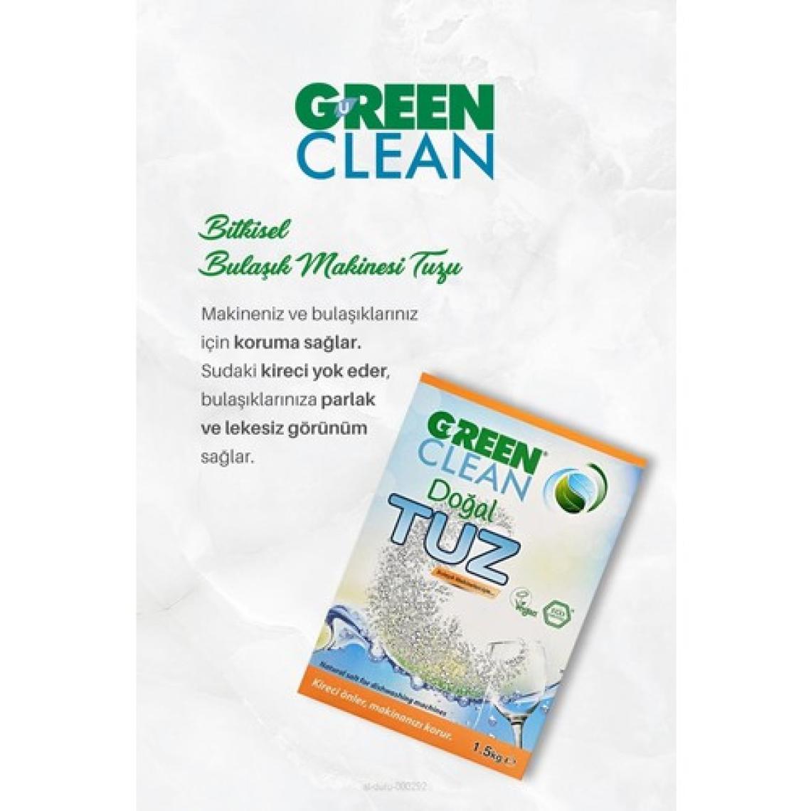 Green Clean 4 Al 3 Öde Doğal Bulaşık Makinesi Tuzu 1,5 kg