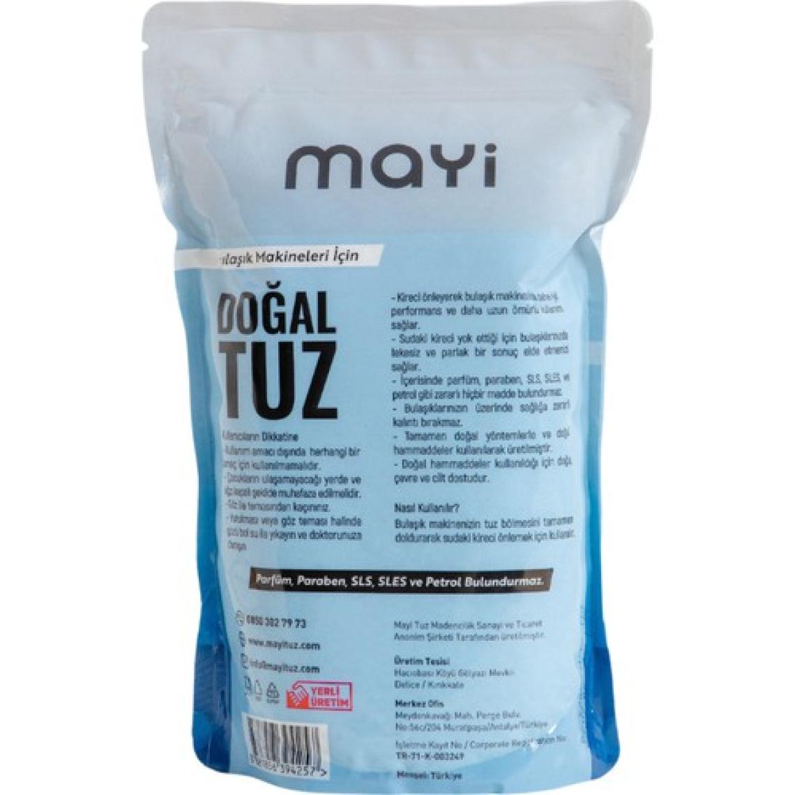 Mayi Tuz Doğal Bulaşık Makinesi Tuzu