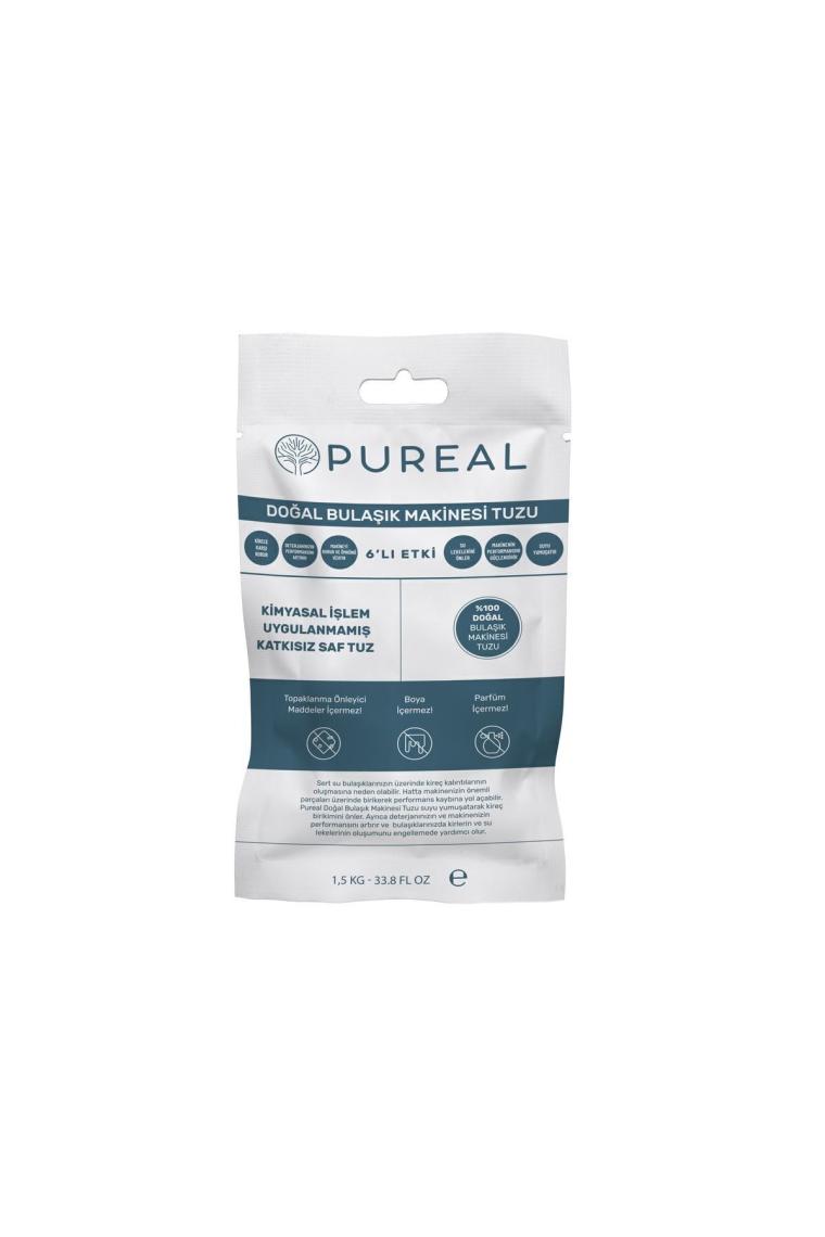 Pureal Doğal Bulaşık Makinesi Tuzu 3 KG - 100 Yıkama
