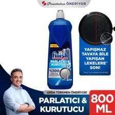 Finish Bulaşık Makinesi Parlatıcısı 800 ml - İz Bırakmayan Ferah Koku ile Parlak Sonuçlar