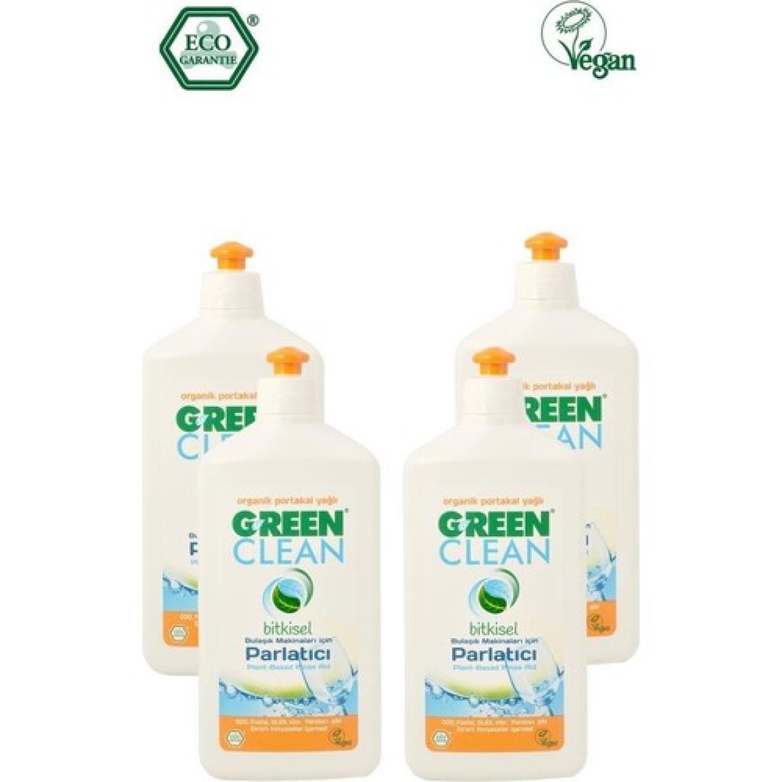 U Green Clean  Portakal Yağlı Bulaşık Makinesı Parlatıcı 500 ml 4 Lü Set