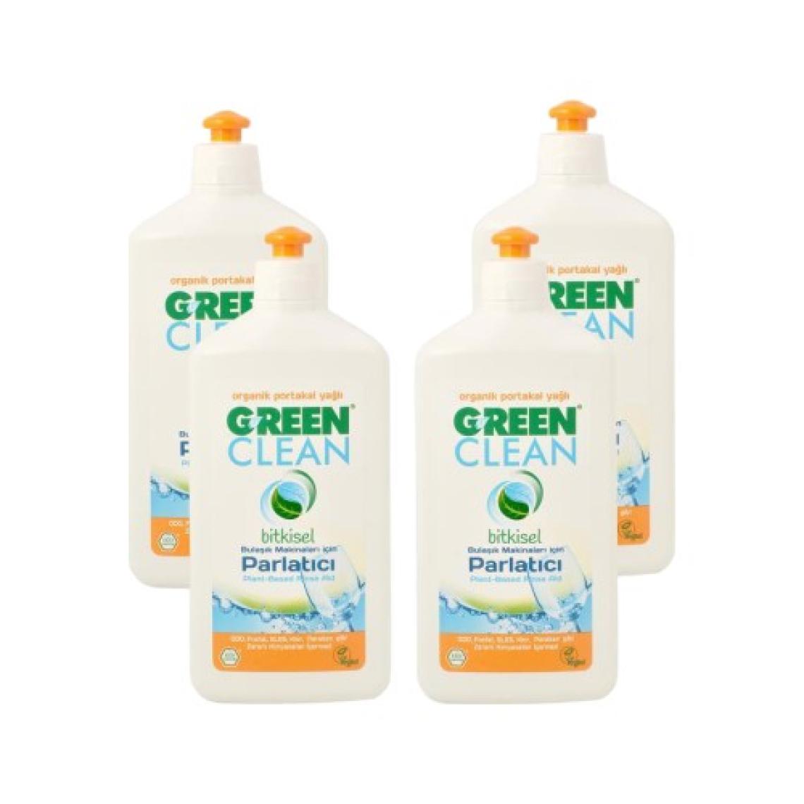 U Green Clean  Portakal Yağlı Bulaşık Makinesı Parlatıcı 500 ml 4 Lü Set