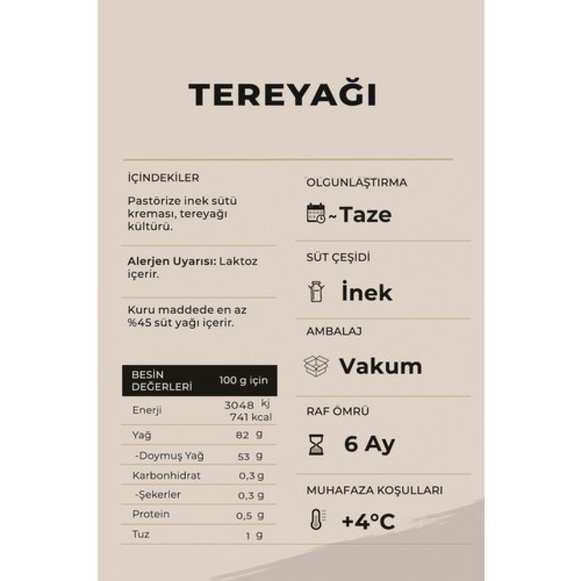 Ariste Rulo Tereyağı 500 gr