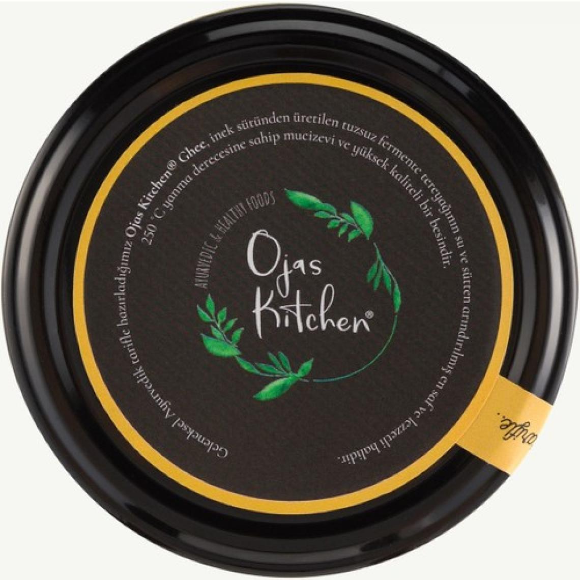 Ojas Kitchen Sarımsaklı Ghee (Sade Yağ) 225 gr - Laktozsuz Gdo' Suz Saf Yağ / Sadeyağ
