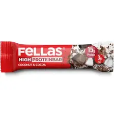 Fellas Hindistan Cevizli ve Kakaolu Yüksek Protein Bar 45 g x 12 Adet