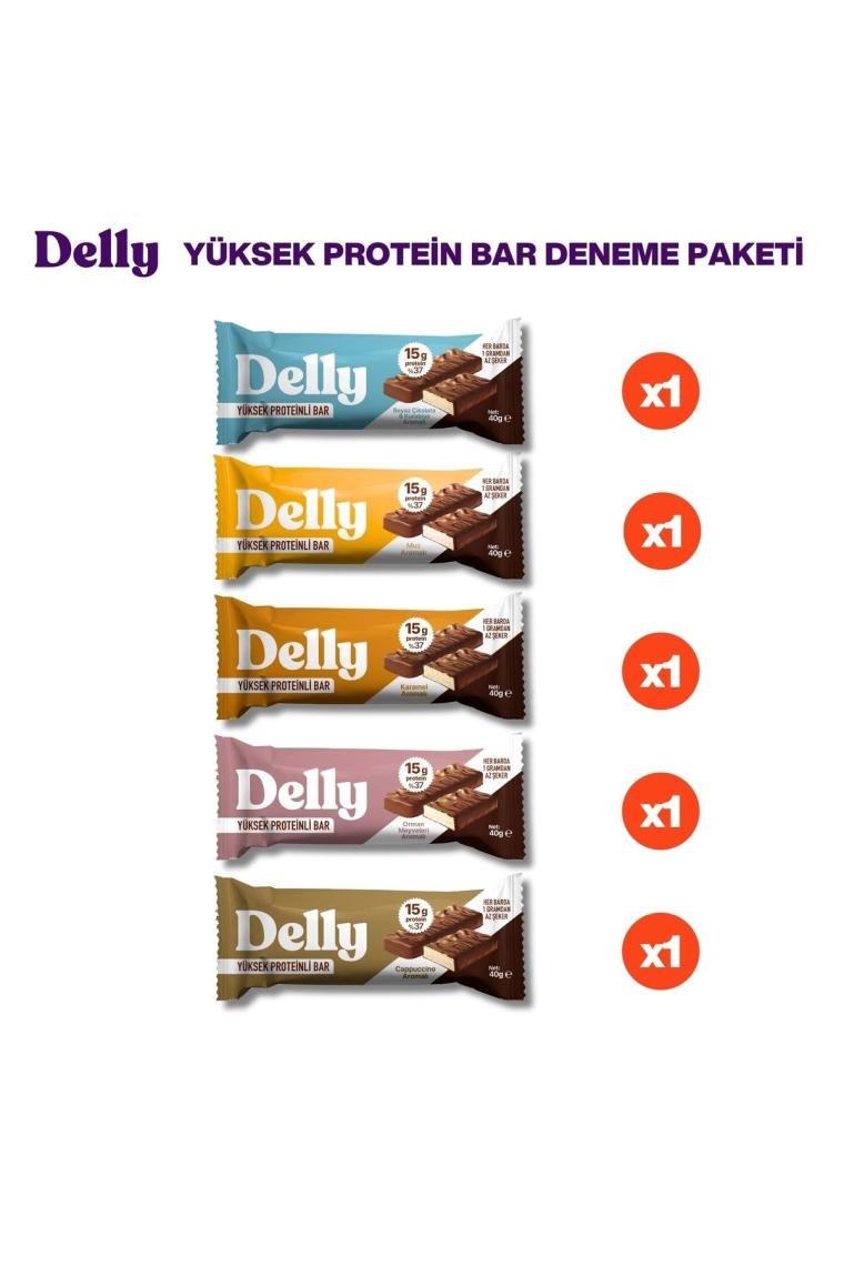 Delly 5 Adet Protein Bar Deneme Paketi