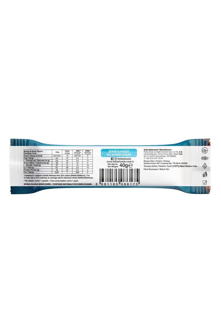 Meyve Bar - Chialı ve Hindistan Cevizli 40 gr x 12 Adet