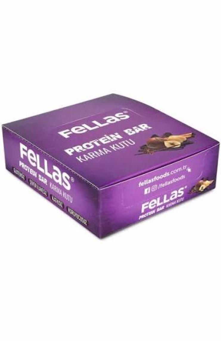Fellas Protein Bar 32 gr Karma Kutu 12 Adet (4 Çeşit)