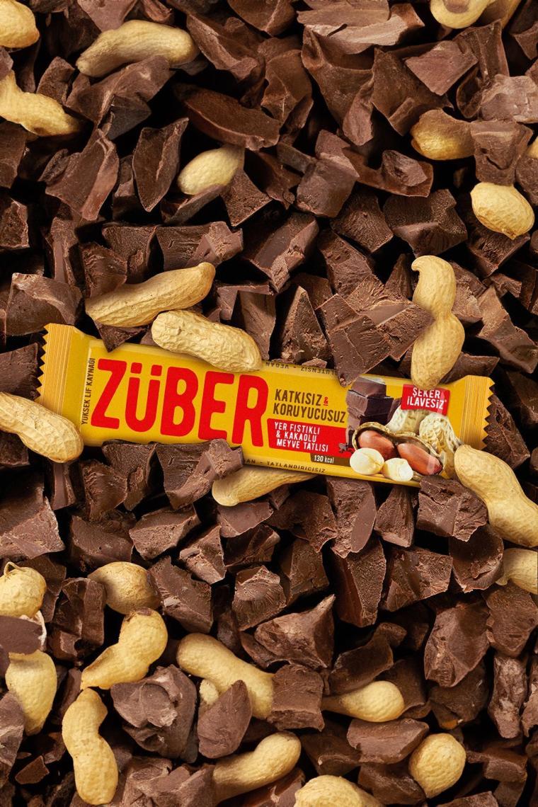 Züber Yer Fıstıklı & Kakaolu Meyveli Bar 12x40 gr
