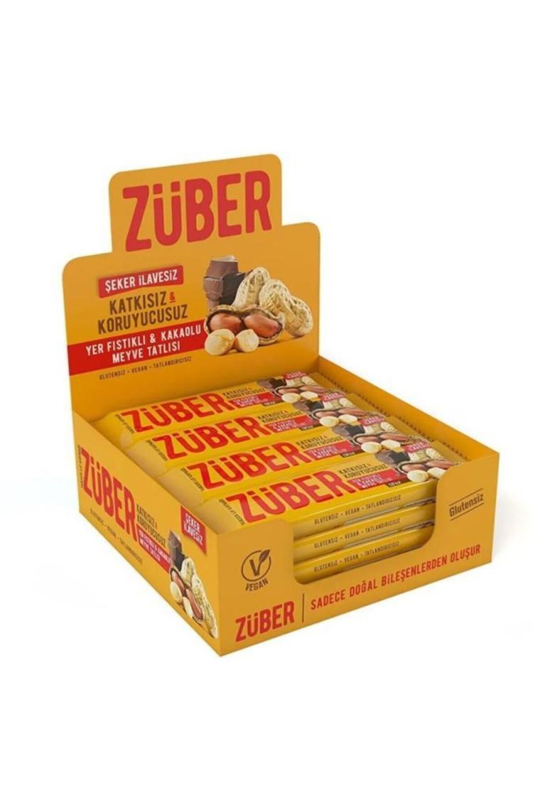 Züber Yer Fıstıklı & Kakaolu Meyveli Bar 12x40 gr