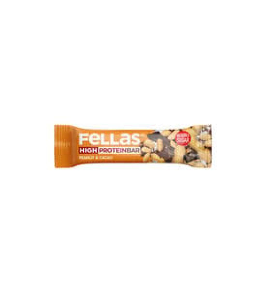 Fellas Yer Fıstıklı ve Kakaolu Yüksek Protein Bar 45 g x 12 Adet