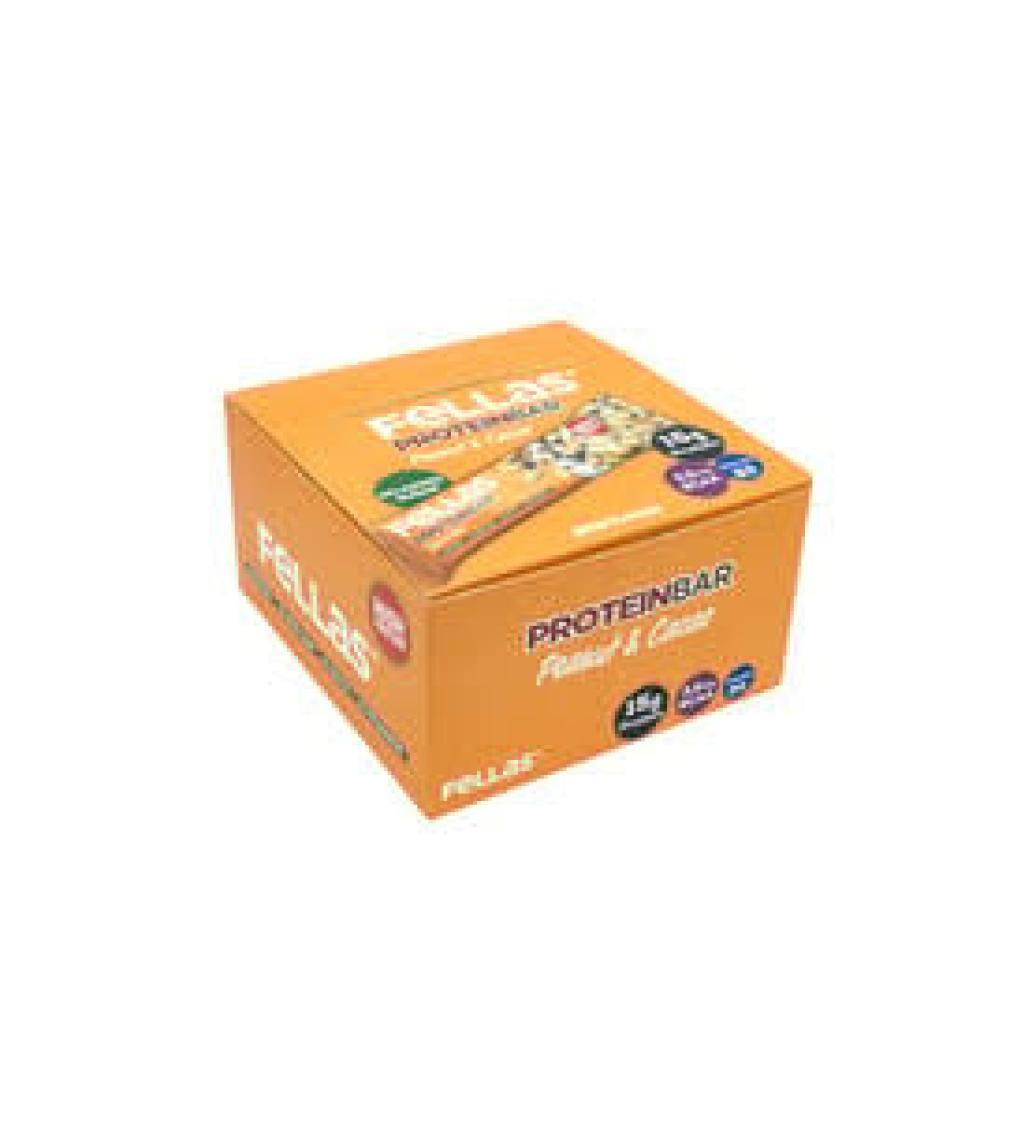 Fellas Yer Fıstıklı ve Kakaolu Yüksek Protein Bar 45 g x 12 Adet