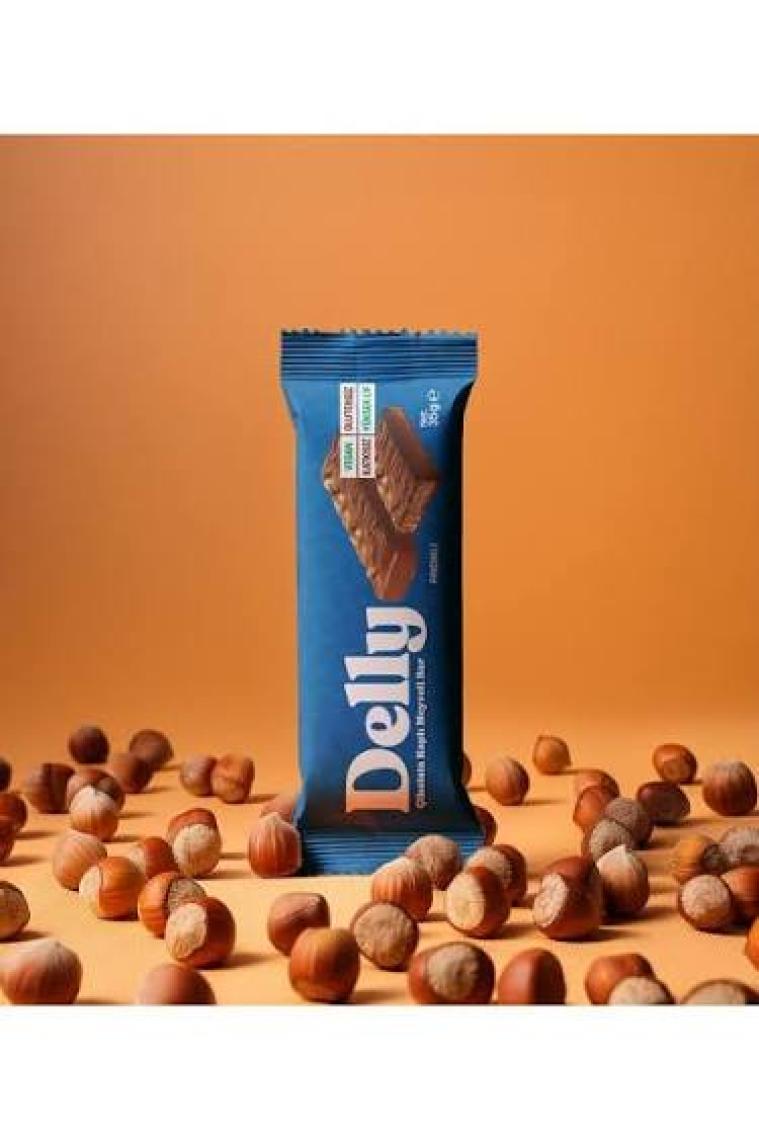 Delly Çikolata Kaplı - Fındıklı Meyveli Bar 35g X 12 Adet