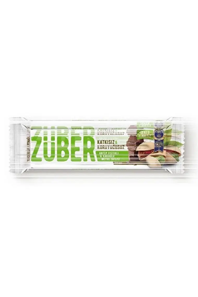 Züber Antep Fıstıklı ve Kakaolu Meyve Bar 40gr  X 12 Adet