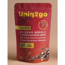Uniq2go Weekly Kakaolu & Bademli Proteinli Meyve Bar - 7 Adet 50 gr