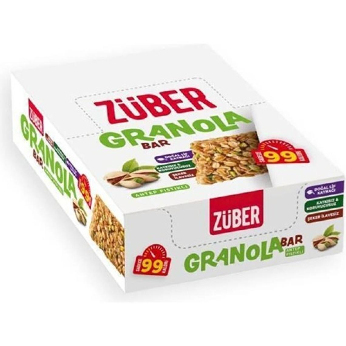 Züber Antep Fıstıklı Granola Bar 15x25 gr