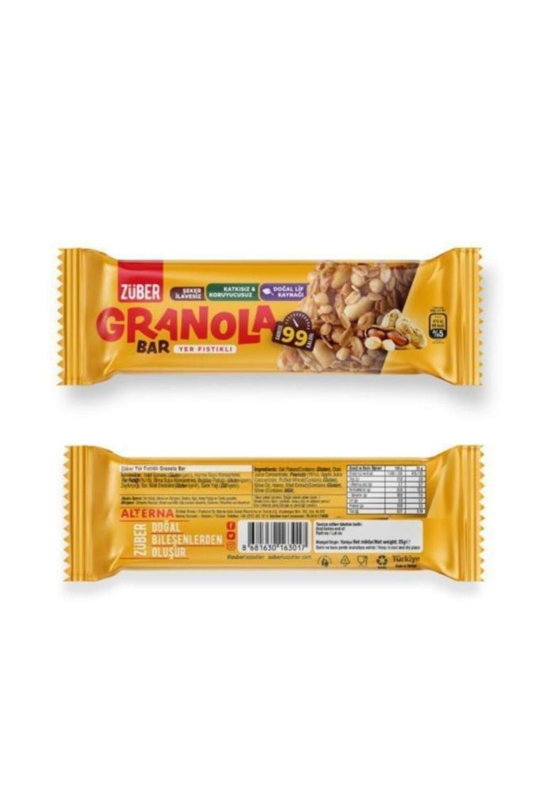 Granola Bar Yer Fıstıklı 25g X 15 Adet