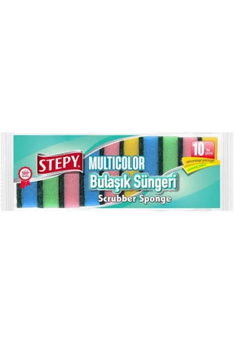 Multicolor Bulaşık Süngeri 10'lu