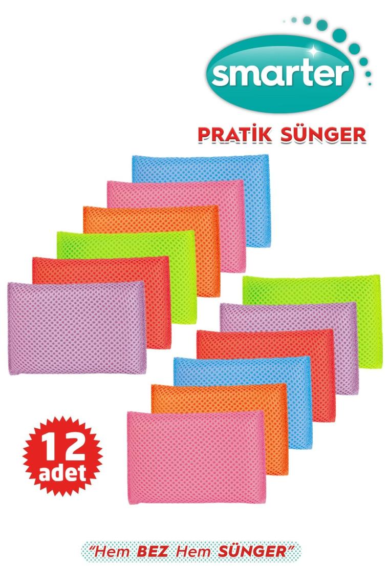 Smarter Pratik 12'li Bulaşık Süngeri