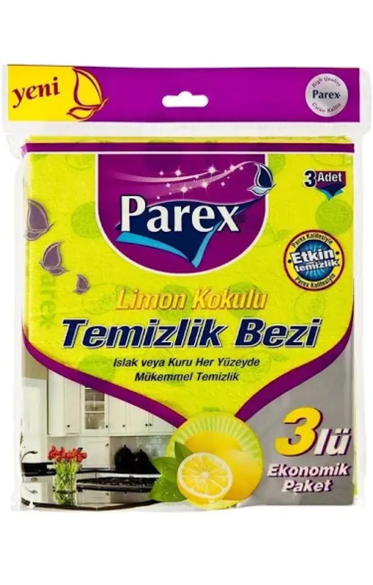 Limon Kokulu Temizlik Bezi 3'lü