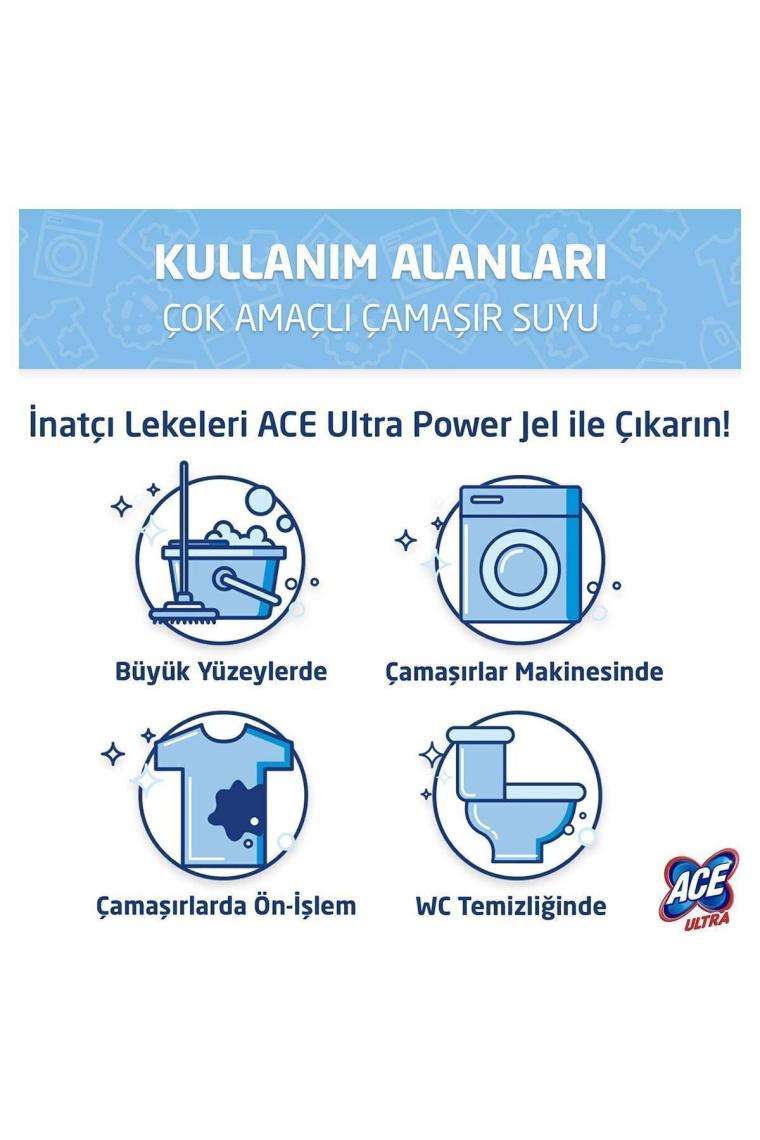 Ultra Yoğun Kıvamlı Çamaşır Suyu Dağ Tazeliği 810g X6