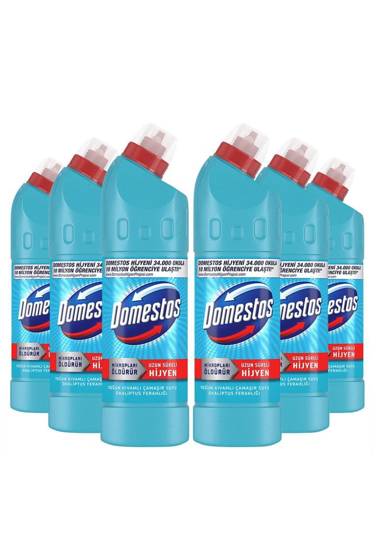 Çamaşır Suyu Yoğun Kıvamlı Okaliptus Ferahlığı 750 ml 6 Adet