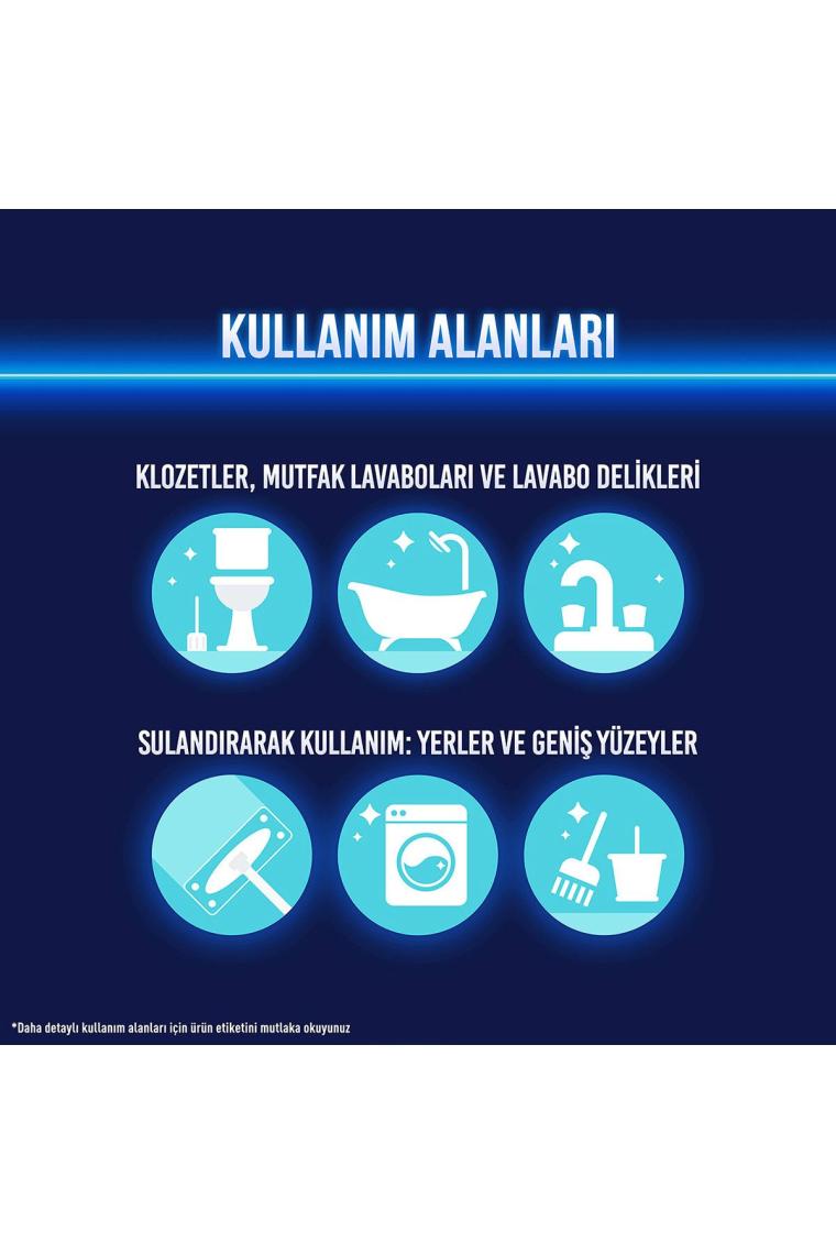 Çamaşır Suyu Yoğun Kıvamlı Okaliptus Ferahlığı 750 ml 6 Adet