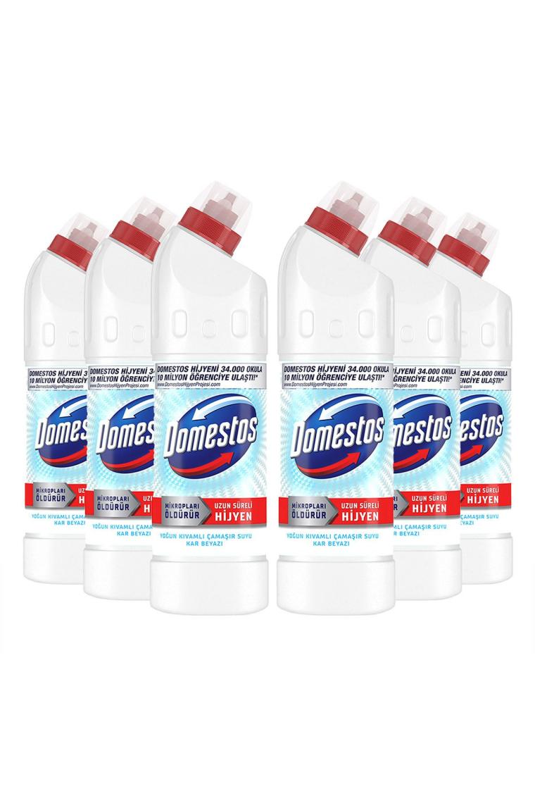 Yoğun Kıvamlı Çamaşır Suyu Kar Beyazı Maksimum Hijyen 750 ml 6 Adet