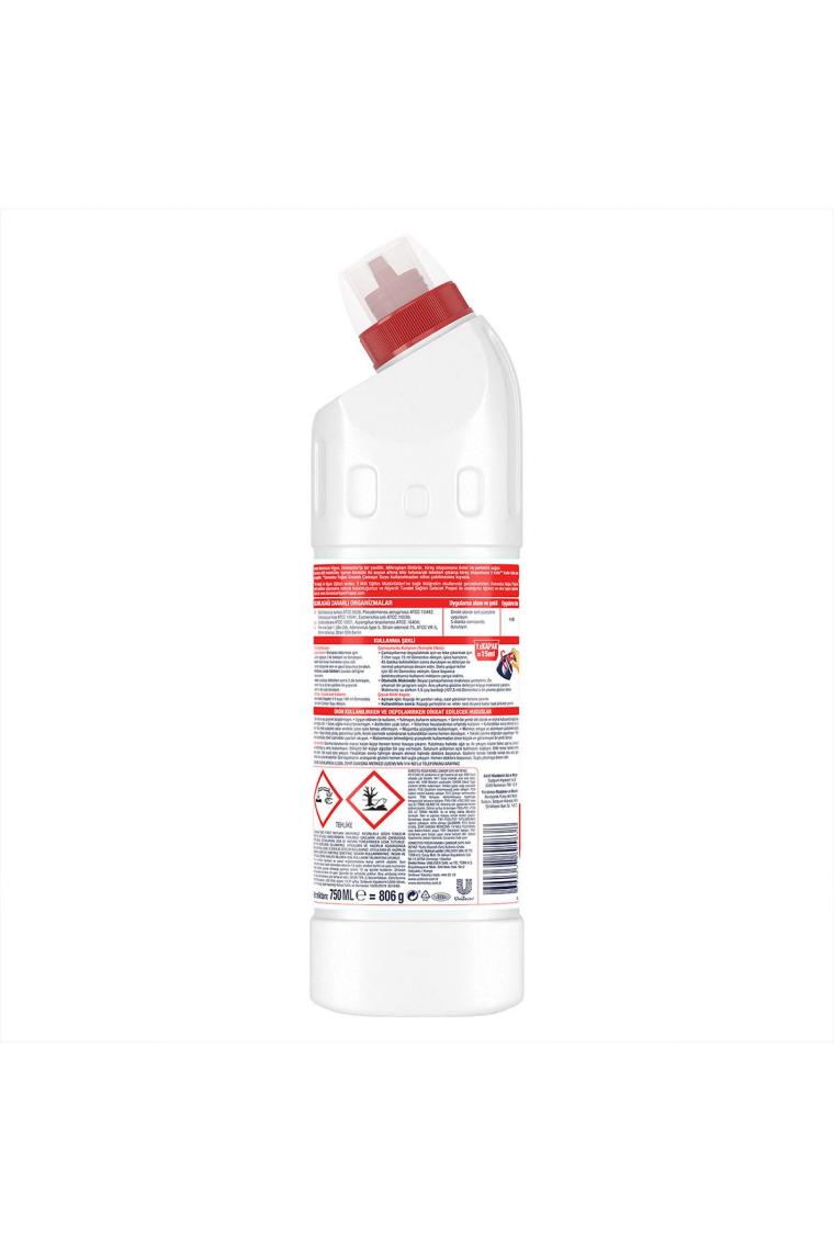 Yoğun Kıvamlı Çamaşır Suyu Kar Beyazı Maksimum Hijyen 750 ml 6 Adet