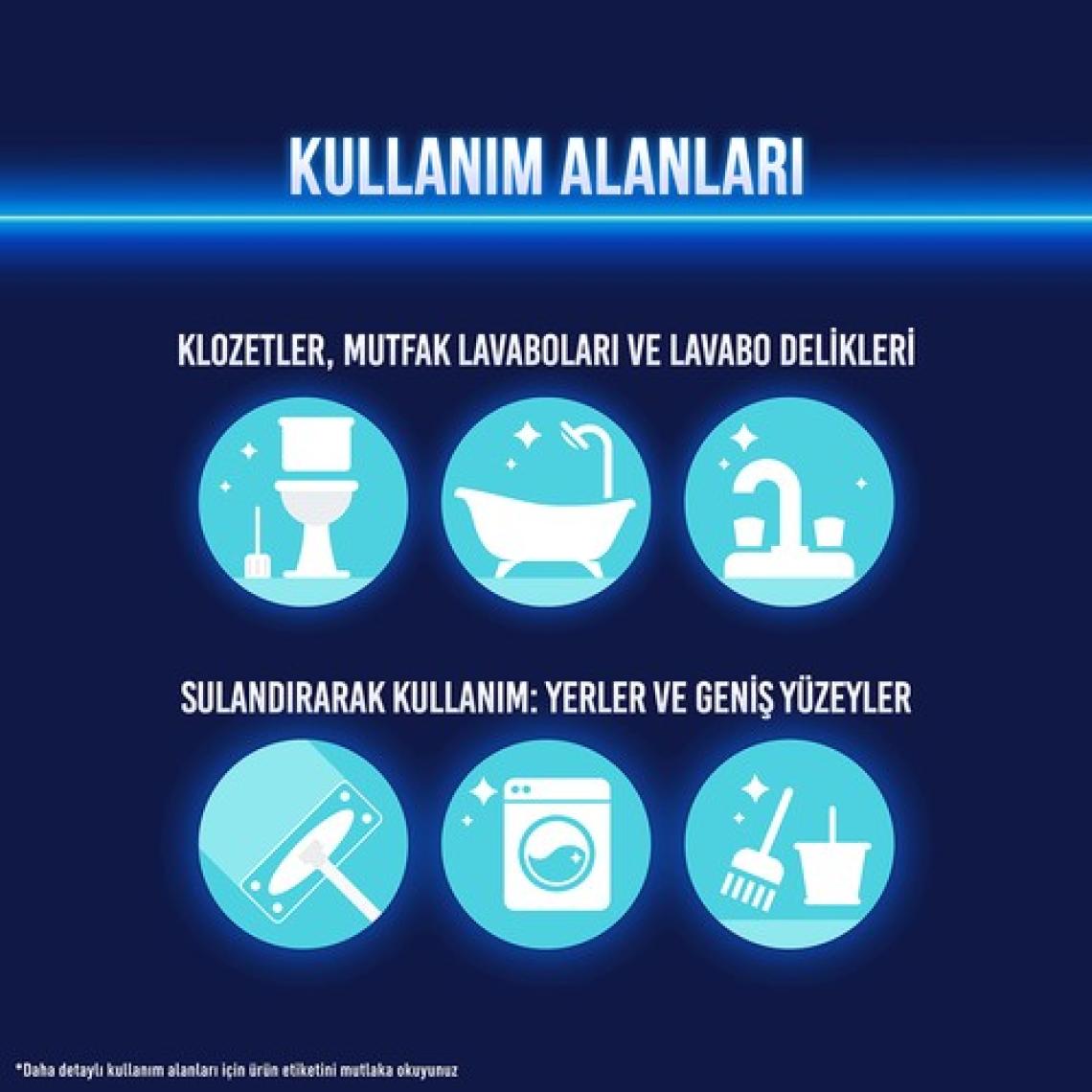 Domestos Yoğun Kıvamlı Çamaşır Suyu Kar Beyazı 750 ml