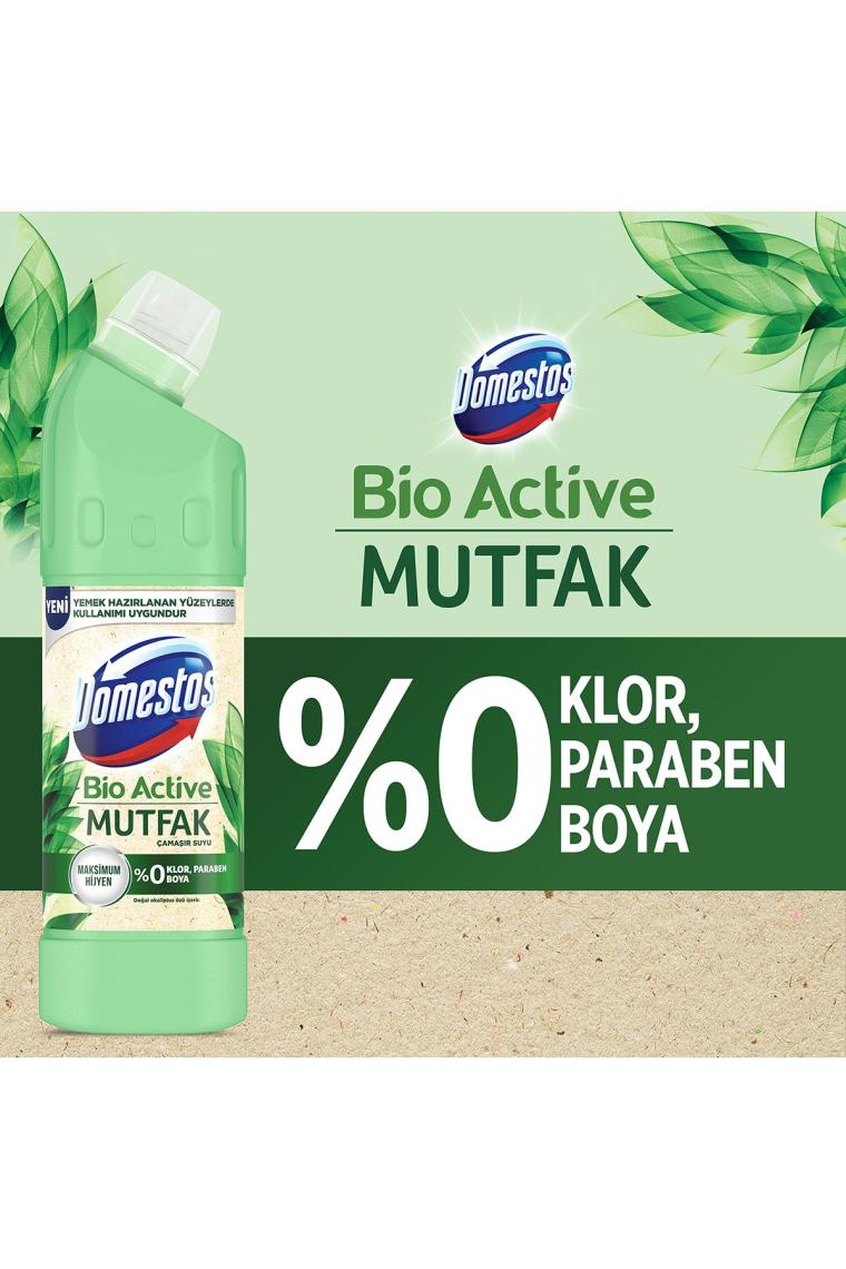 Çamaşır Suyu Bio Active Mutfak Yemek Hazırlanan Yüzeyler Için Kireç Sökücü 750 Mlx3