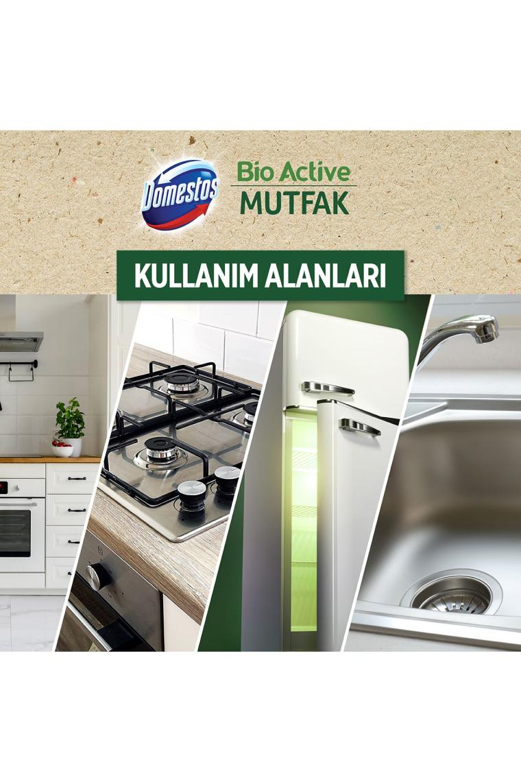 Çamaşır Suyu Bio Active Mutfak Yemek Hazırlanan Yüzeyler Için Kireç Sökücü 750 Mlx3