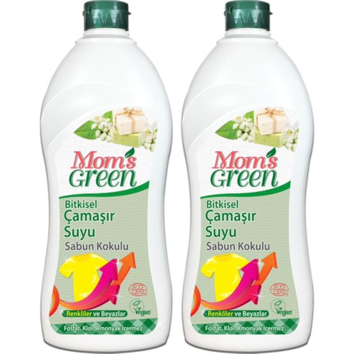 2'li Set Mom's Green Bitkisel Çamaşır Suyu Sabun Kokulu