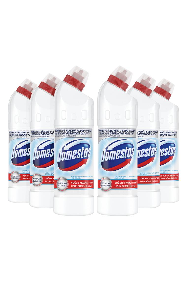 Yoğun Kıvamlı Çamaşır Suyu Kar Beyazı Maksimum Hijyen 750 ml 6 Adet