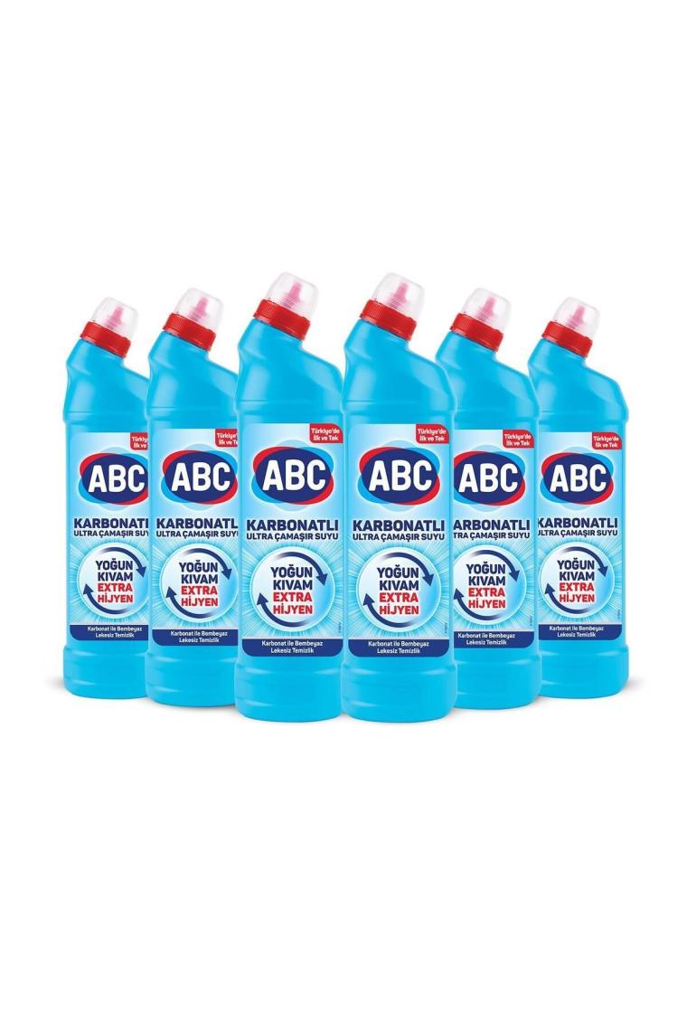 Karbonatlı Ultra Çamaşır Suyu 750 ml 6'lı Paket