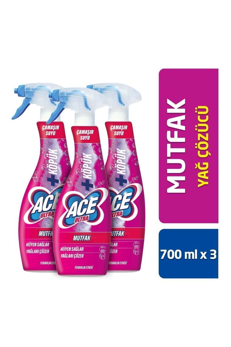 Ultra Çamaşır Suyu Köpük Mutfak Ferahlık Etkisi 700ml X3