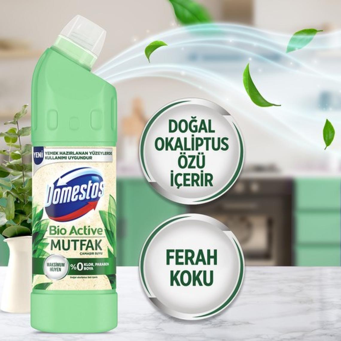 Domestos Bio Active Çamaşır Suyu Mutfak Maksimum Hijyen 750 ml