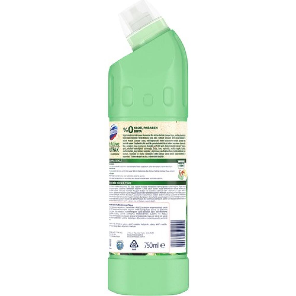 Domestos Bio Active Çamaşır Suyu Mutfak Maksimum Hijyen 750 ml