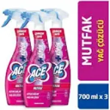 Ace Ultra Çamaşır Suyu Köpük Mutfak Ferahlık Etkisi 700 ml X 3