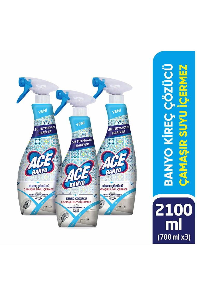 Ace Ultra Köpük Çamaşır Susuz Banyo 700Mlx3