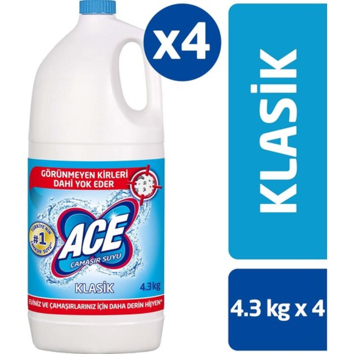 Ace çamaşır Suyu Normal 17,2 kg (4,3 kg x 4)